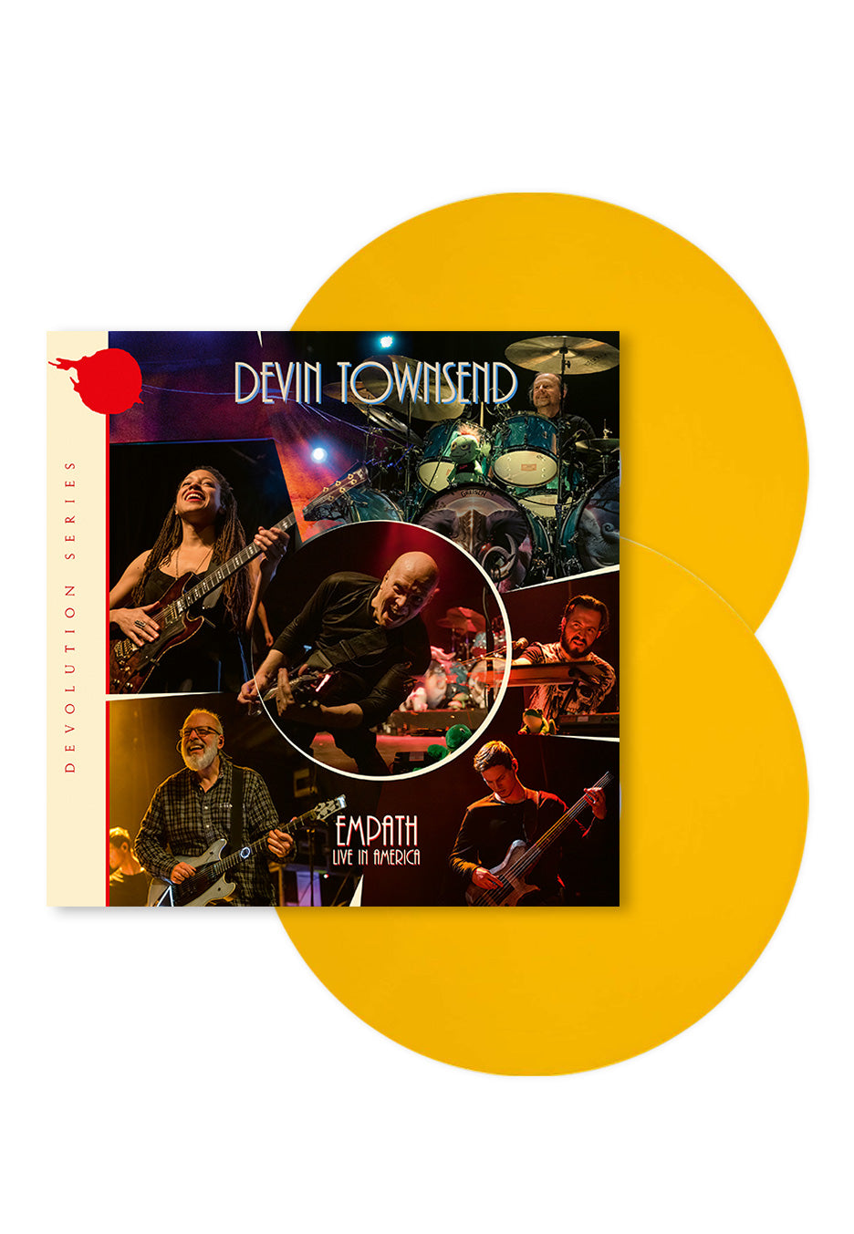 Devin Townsend - Devolution Series #3 - Empath Live In America Ltd. Transparent Sun Yellow - Colored 2 Vinyl