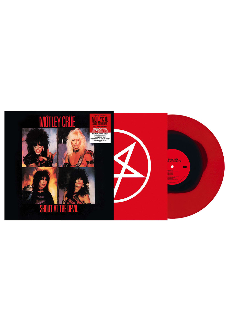 Mötley Crüe - Shout At The Devil (40th Anniversary) Ltd. Black in Ruby - Colored Vinyl 