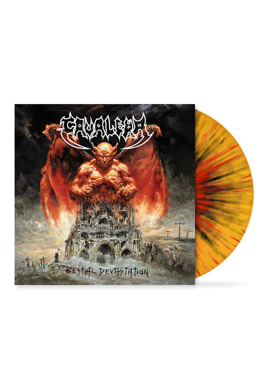Cavalera - Bestial Devastation Ltd. Transparent Orange w/ Red/Black - Splattered Vinyl