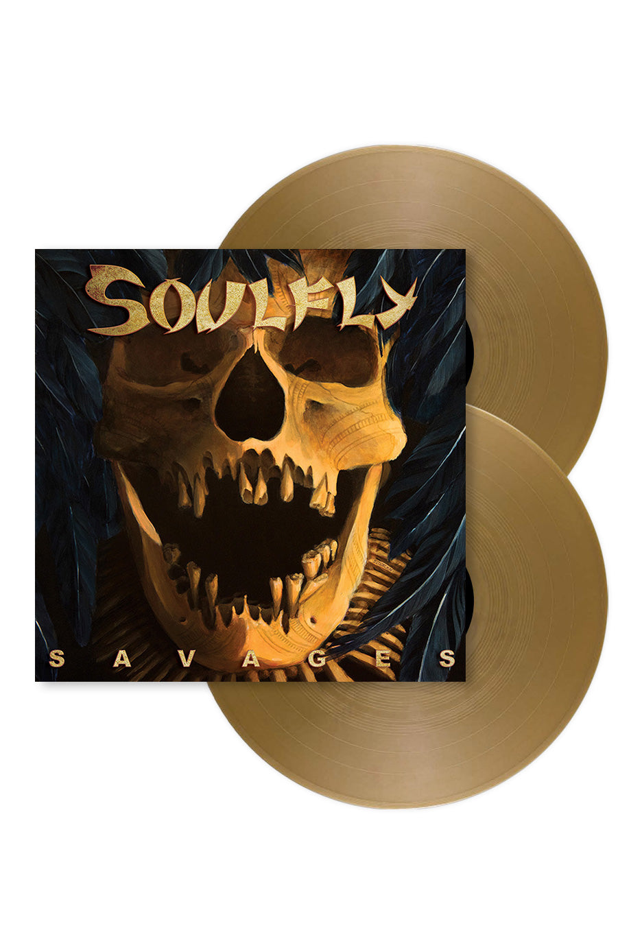 Soulfly - Savages (10th Anniversary) Ltd. Gold - Colored 2 Vinyl