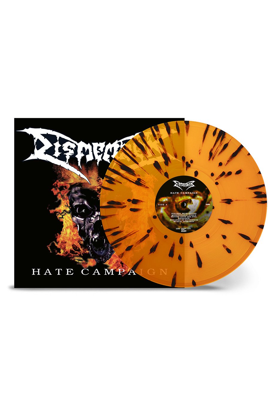 Dismember - Hate Campaign Ltd. Transparent Orange w/ Black - Splattered Vinyl