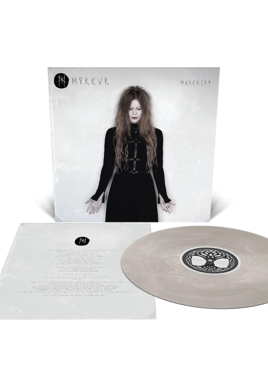 Myrkur - Mareridt Silver and Clear - Marbled Vinyl