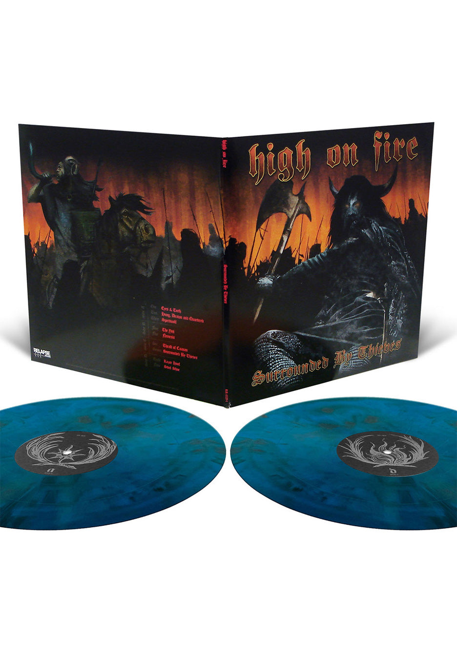 High On Fire - Surrounded By Thieves Aqua Blue Galaxy - Colored 2 Vinyl