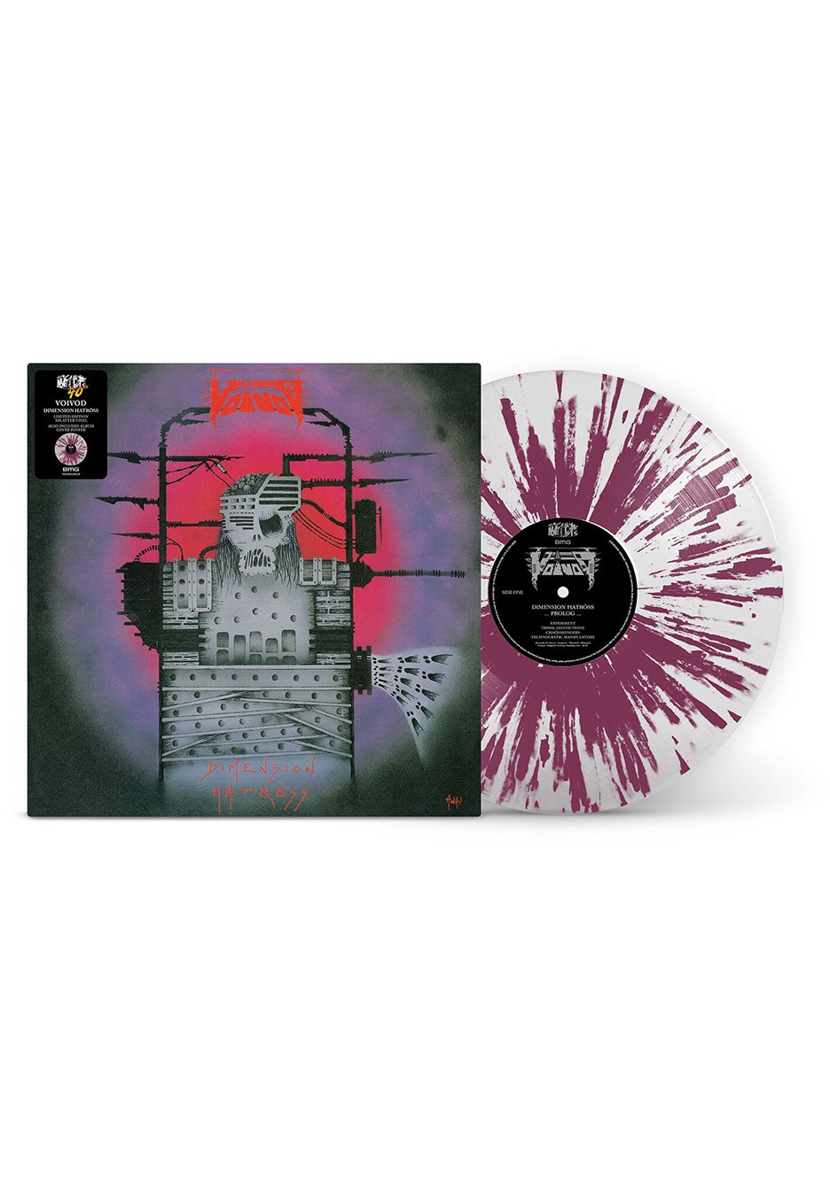 Voivod - Dimension Hatröss Ltd. White w/ Pink Splatter - Colored Vinyl