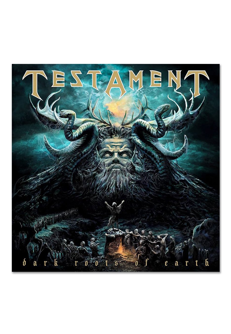 Testament - Dark Roots Of Earth Ltd. Clear w/ Gold/Green - Splattered 2 Vinyl