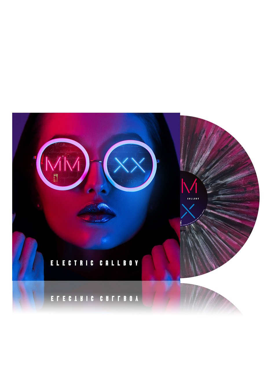 Electric Callboy - MMXX EP (Re-Issue 2023) Ltd. Transparent Magenta/White - Splattered Vinyl