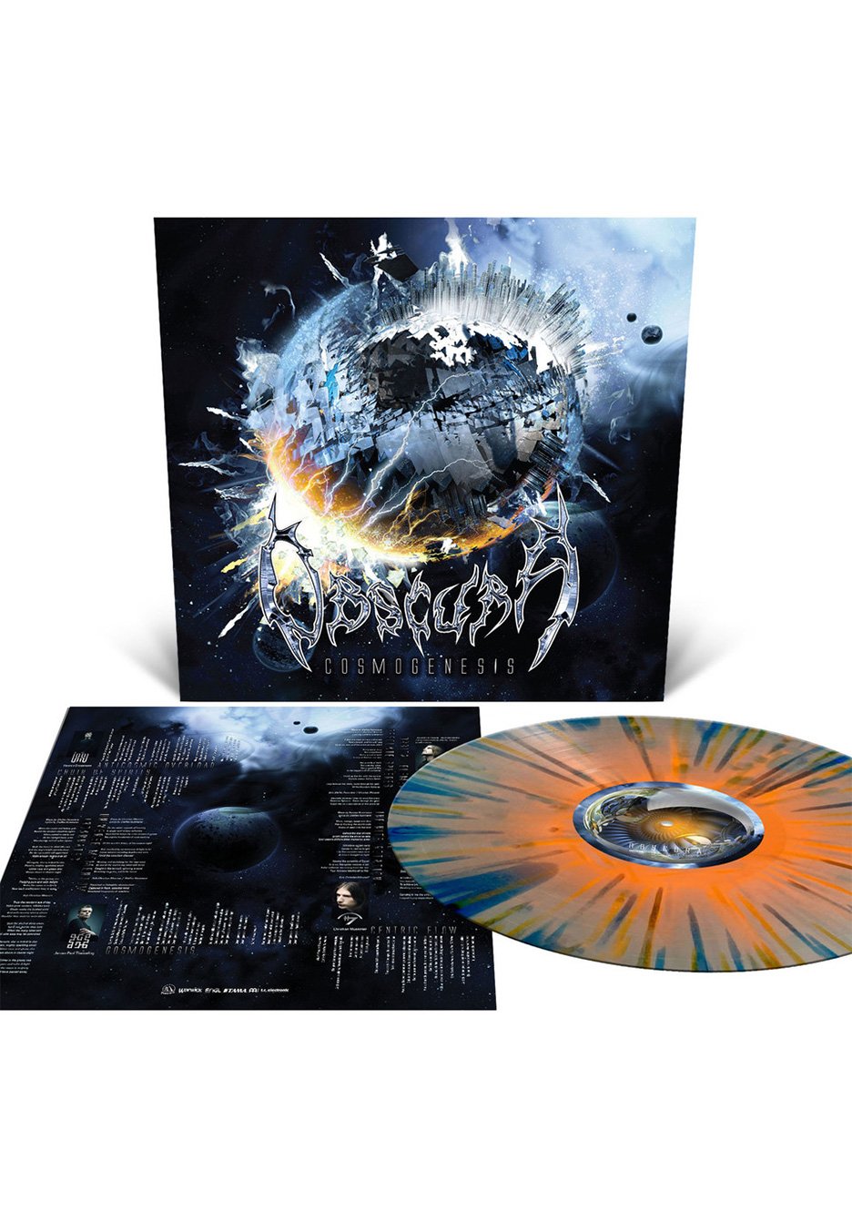 Obscura - Cosmogenesis Halloween Orange w/ Silver/Blue - Splattered Vinyl
