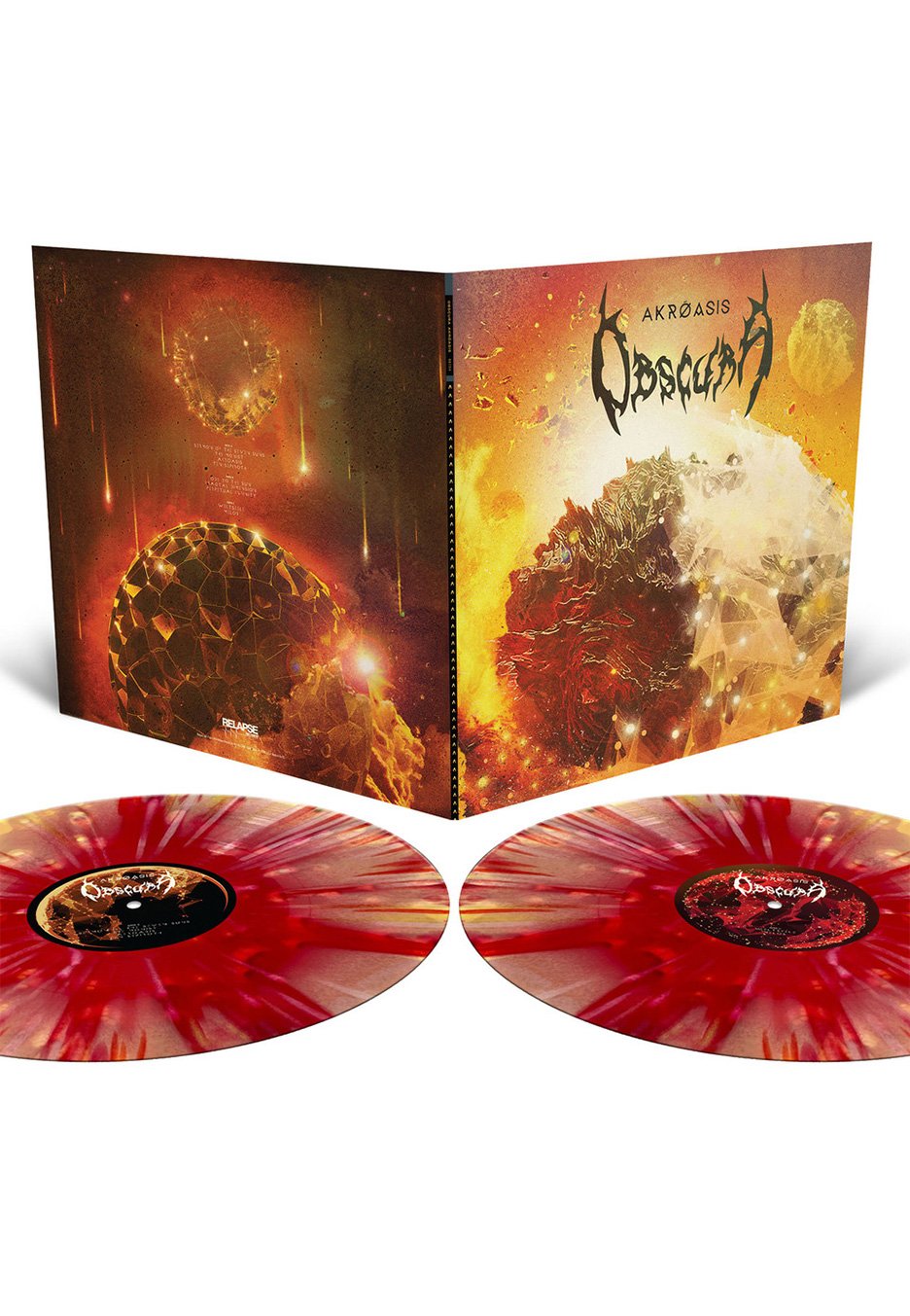 Obscura - Akroasis Red/Yellow/Bone - Splattered 2 Vinyl