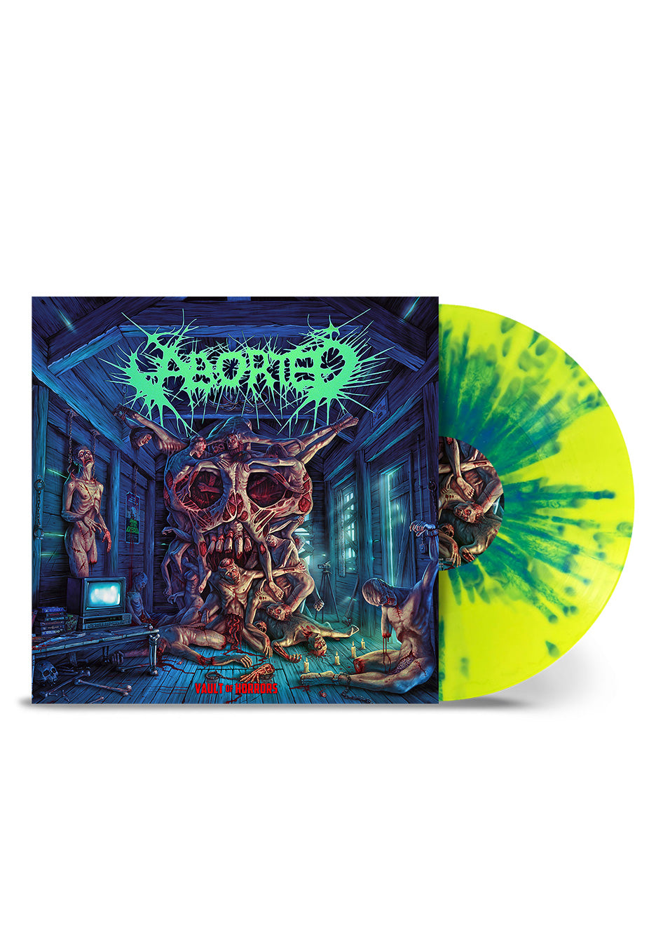 Aborted - Vault Of Horrors Yellow/Blue - Splattered Vinyl