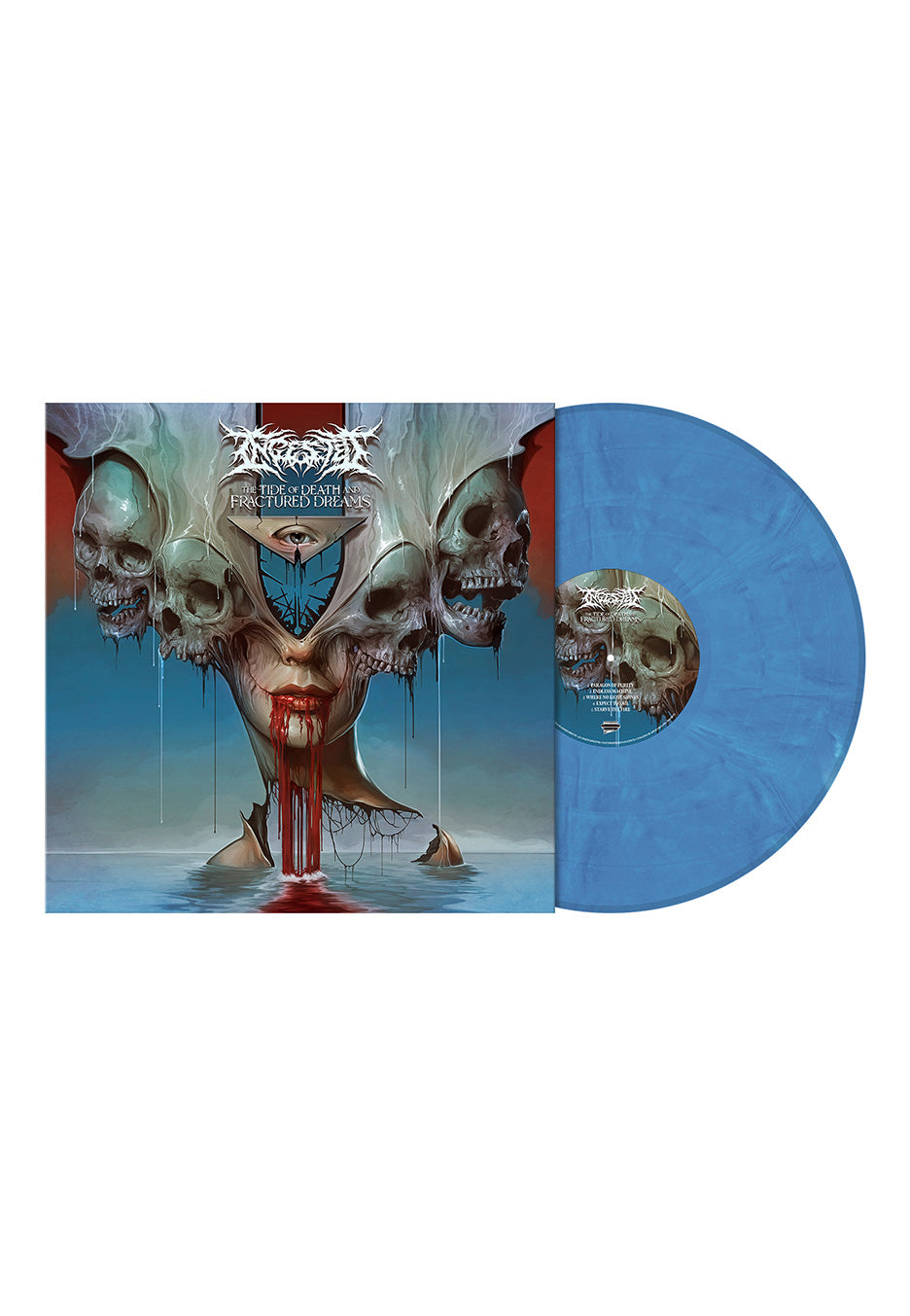 Ingested - The Tide Of Death And Fractured Dreams Blue - Marbled Vinyl
