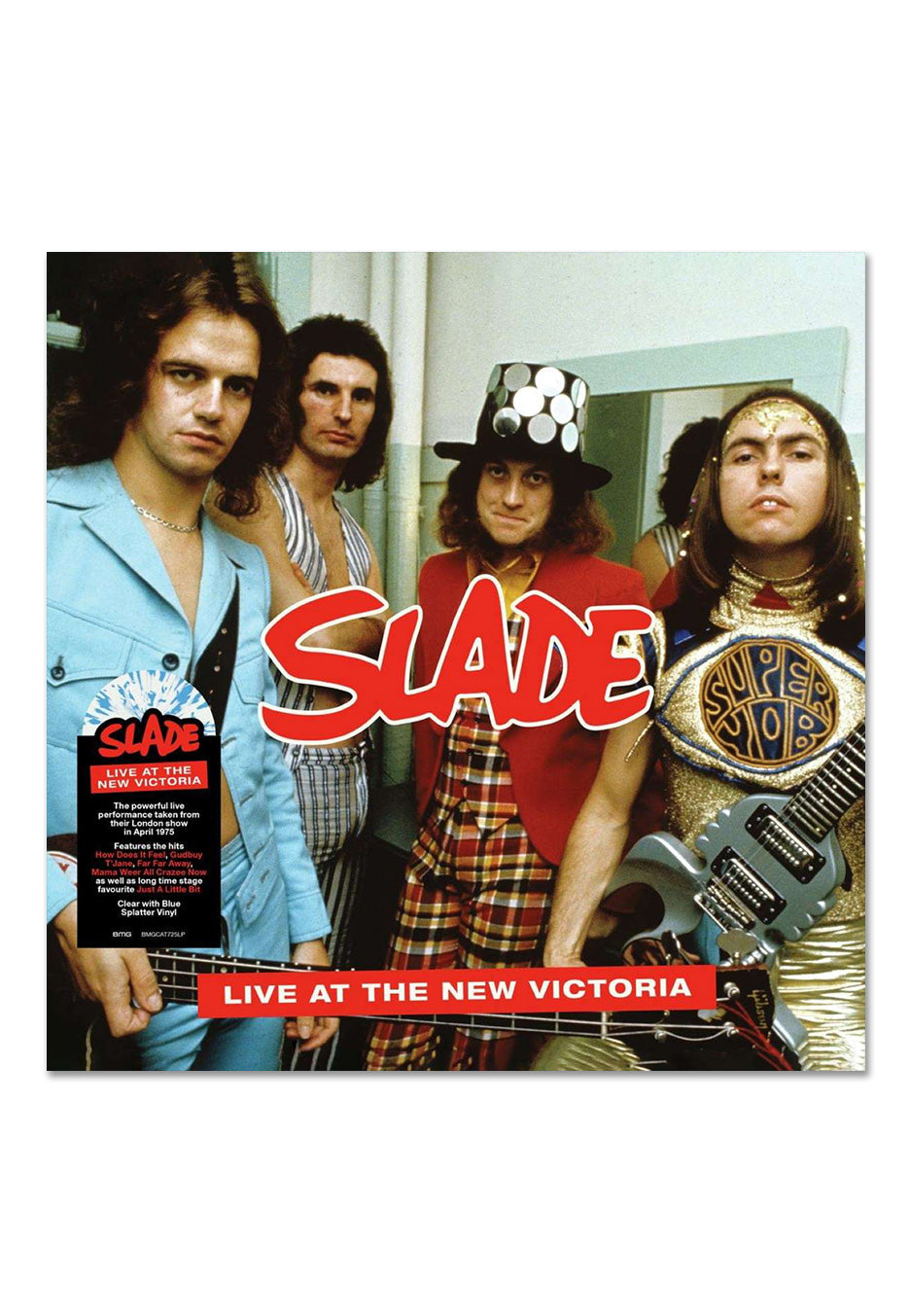 Slade - Live At The New Victoria Ltd. Clear w/ Blue - Splattered 2 Vin