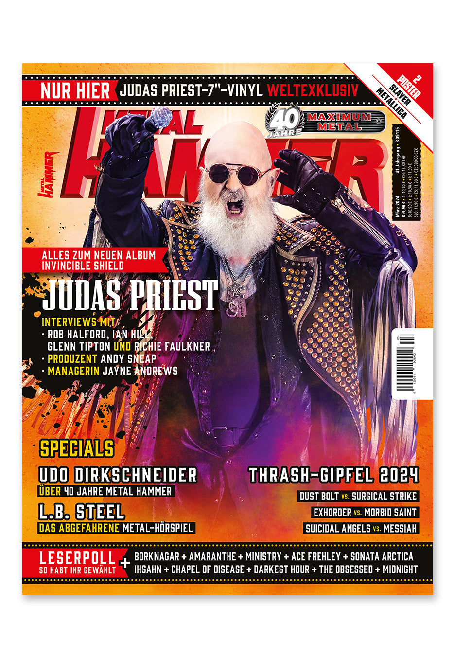 Metal Hammer - 03/2024 mit Weltexklusiver Judas Priest 7" - Magazine