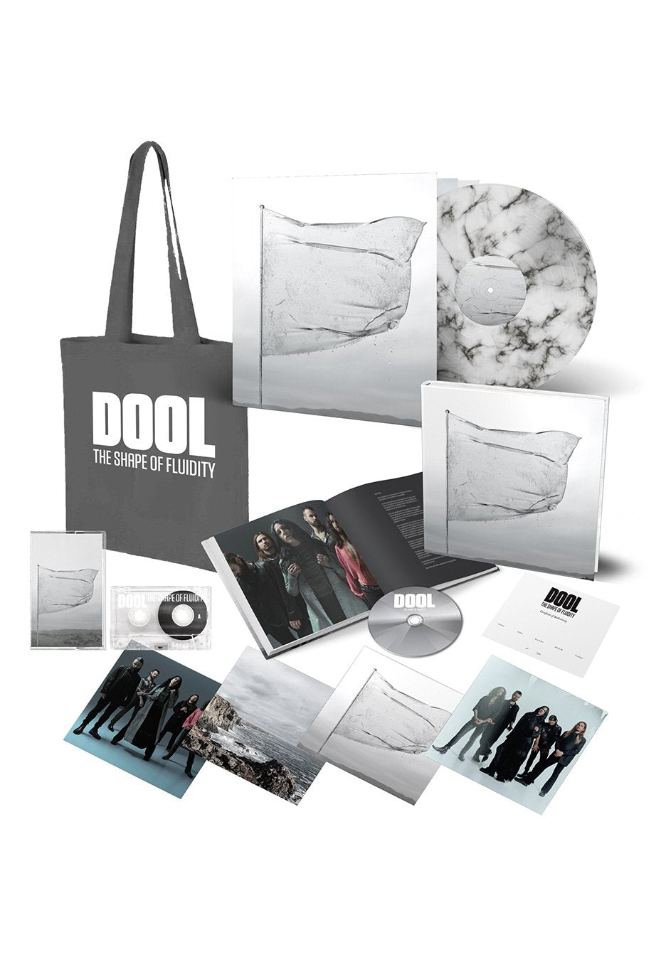 Dool - The Shape Of Fluidity Ltd. Black/White - Marbled Vinyl + Mediabook CD + MC Boxset