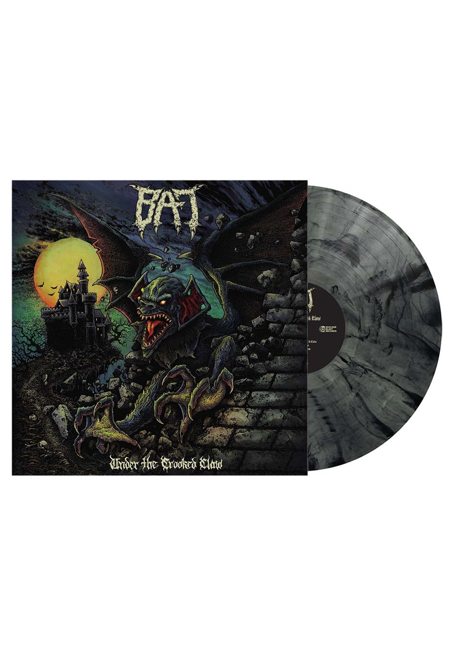 Bat - Under The Crooked Claw Bottle Clear/Black - Marbled Vinyl
