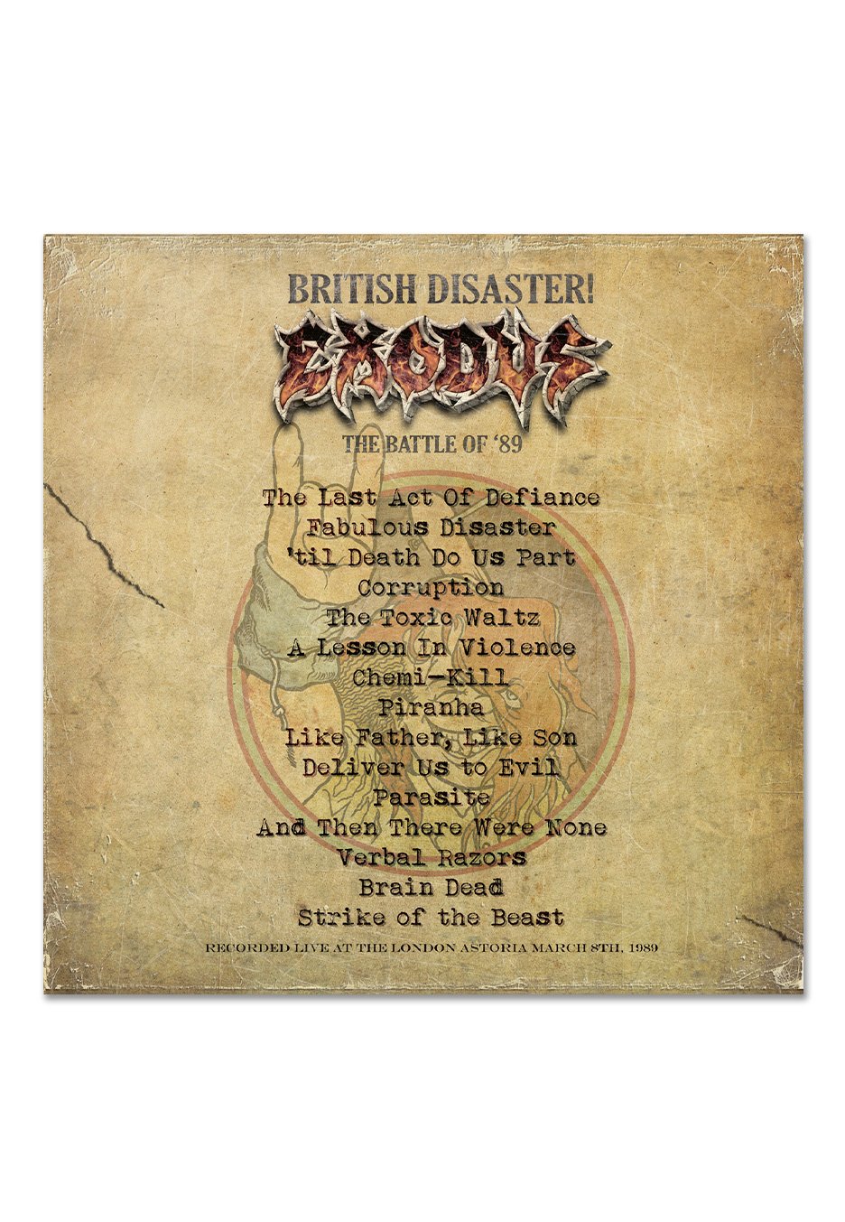 Exodus - British Disaster: The Battle Of '89 (Live At The Astoria) - CD