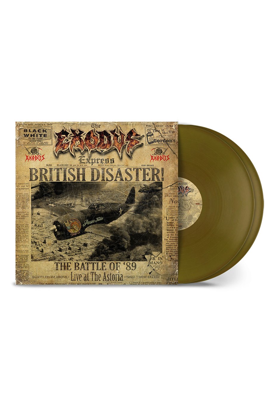 Exodus - British Disaster: The Battle Of '89 (Live At The Astoria) Ltd. Gold - Colored 2 Vinyl