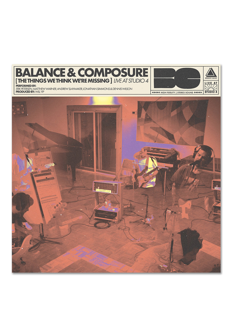 Balance And Composure - The Things We Think We're Missing Live At Studio 4 Purple/Cream Swirl - Colored Vinyl