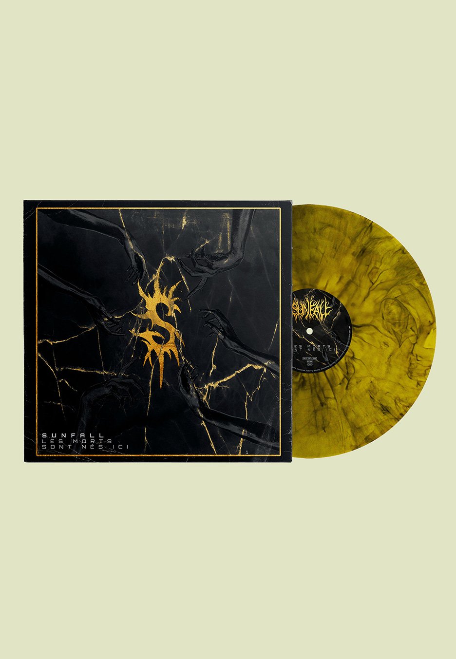 Sunfall - Les Morts Sont Nés Ici Ltd. Yellow/Black - Colored Vinyl