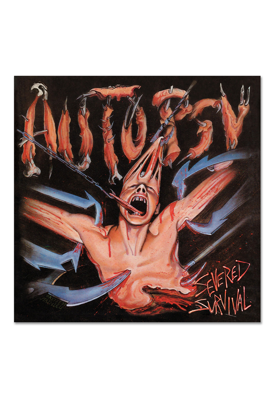 Autopsy - Severed Survival (35th Anniversary - Red Cover) Ltd. Red/Black - Marbled Vinyl