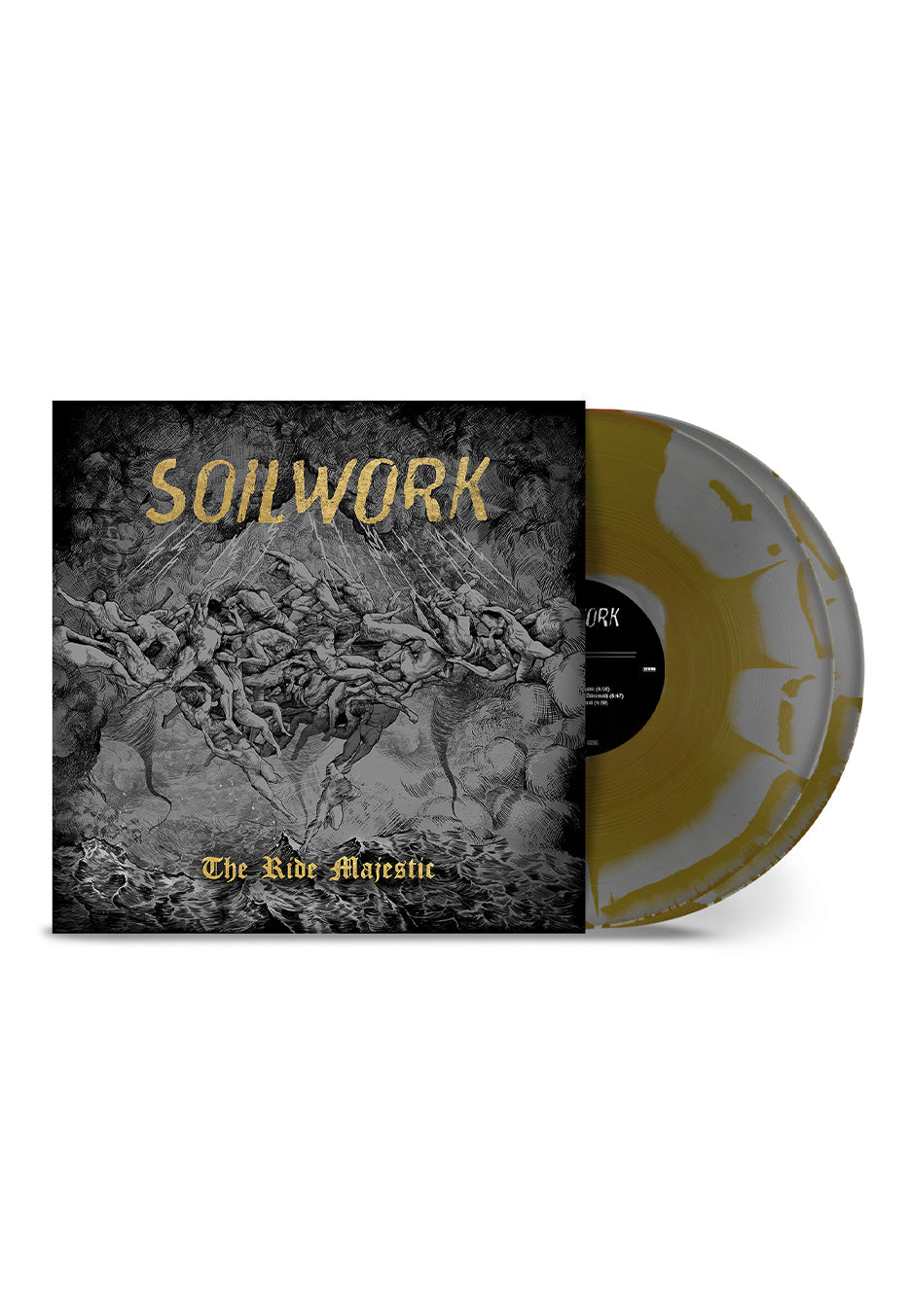 Soilwork - The Ride Majestic Ltd. Silver/Gold Sunburst - Colored 2 Vinyl | Neutral-Image