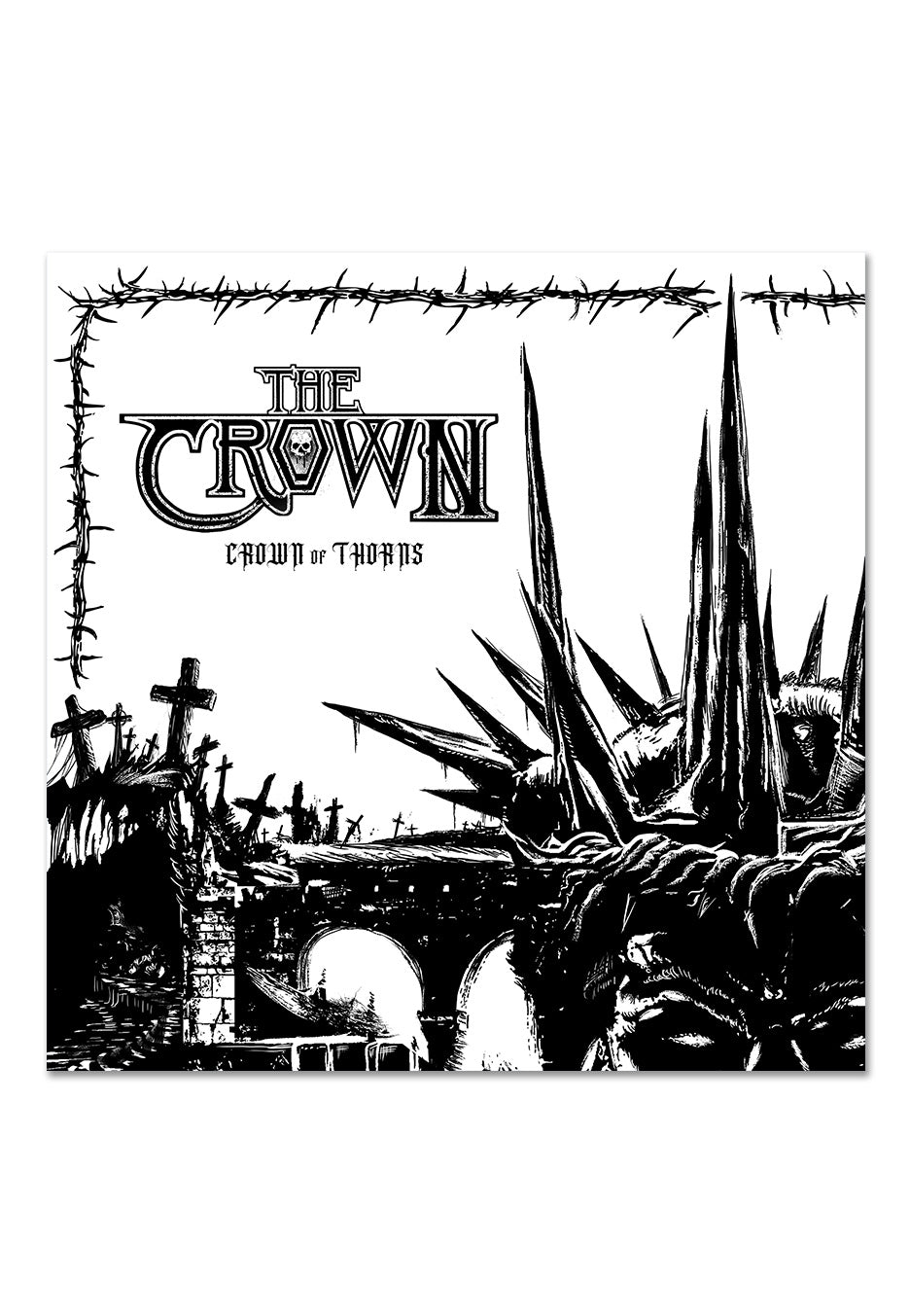 The Crown - Crown Of Thorns White/Black - Marbled Vinyl | Nuclear