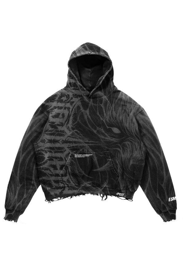 Stay Cold Apparel - Bloodmoon Heavy Oversized Black - Hoodie | Neutral-Image