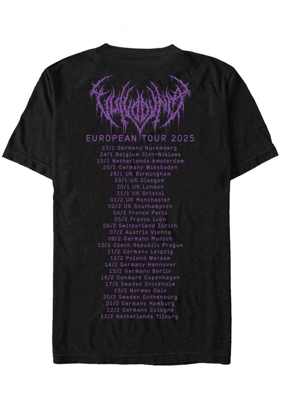 Vulvodynia - The Terrasitic Reconquest Tour 2025 - T-Shirt | Neutral-Image
