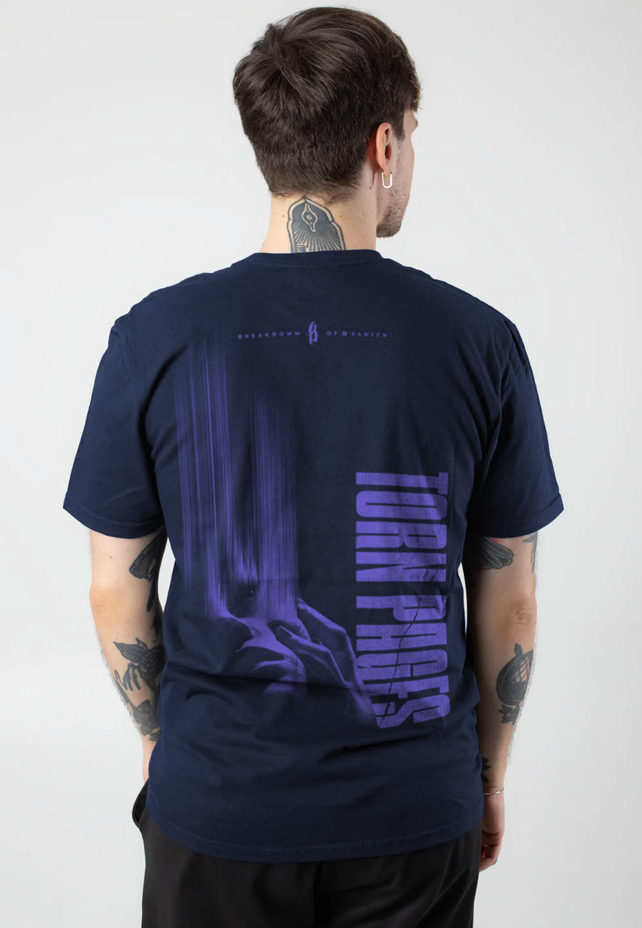 Breakdown Of Sanity - Purple Girl Navy T-Shirt - Special Pack