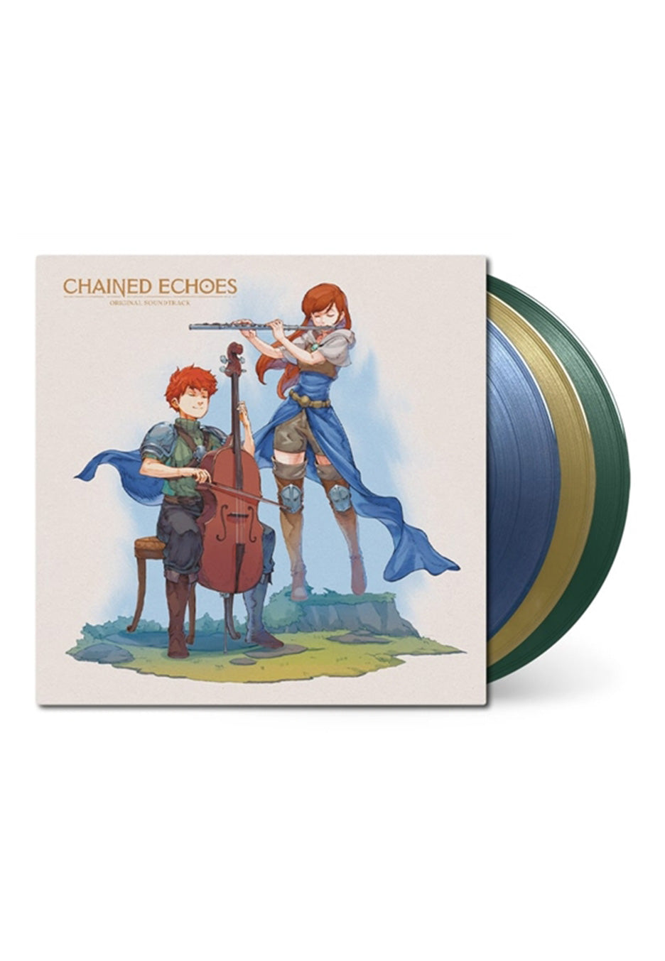 Chained Echoes - Chained Echoes OST (Eddie Marianukroh) Ltd. Blue & Yellow & Green - Colored 3 Vinyl | Neutral-Image