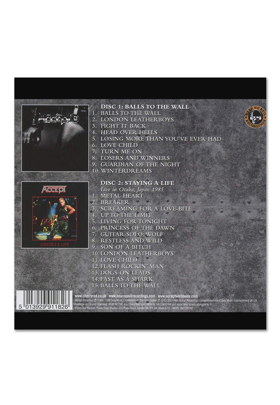 Accept - Balls To The Wall Expanded - 2 CD | Nuclear Blast
