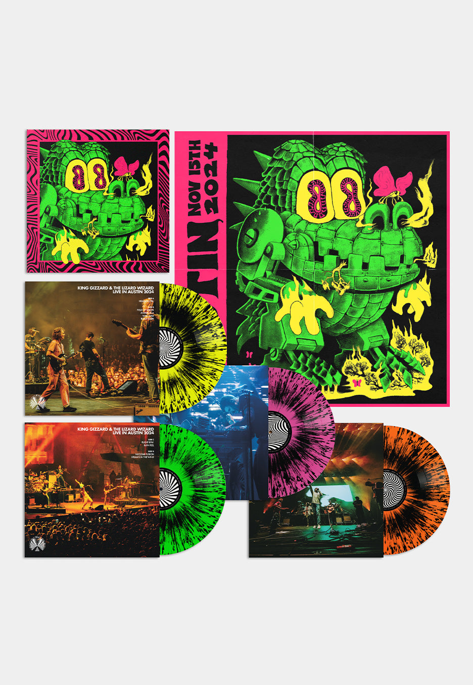 King Gizzard & The Lizard Wizard - Live in Austin '24 - 4 Neon Splatte