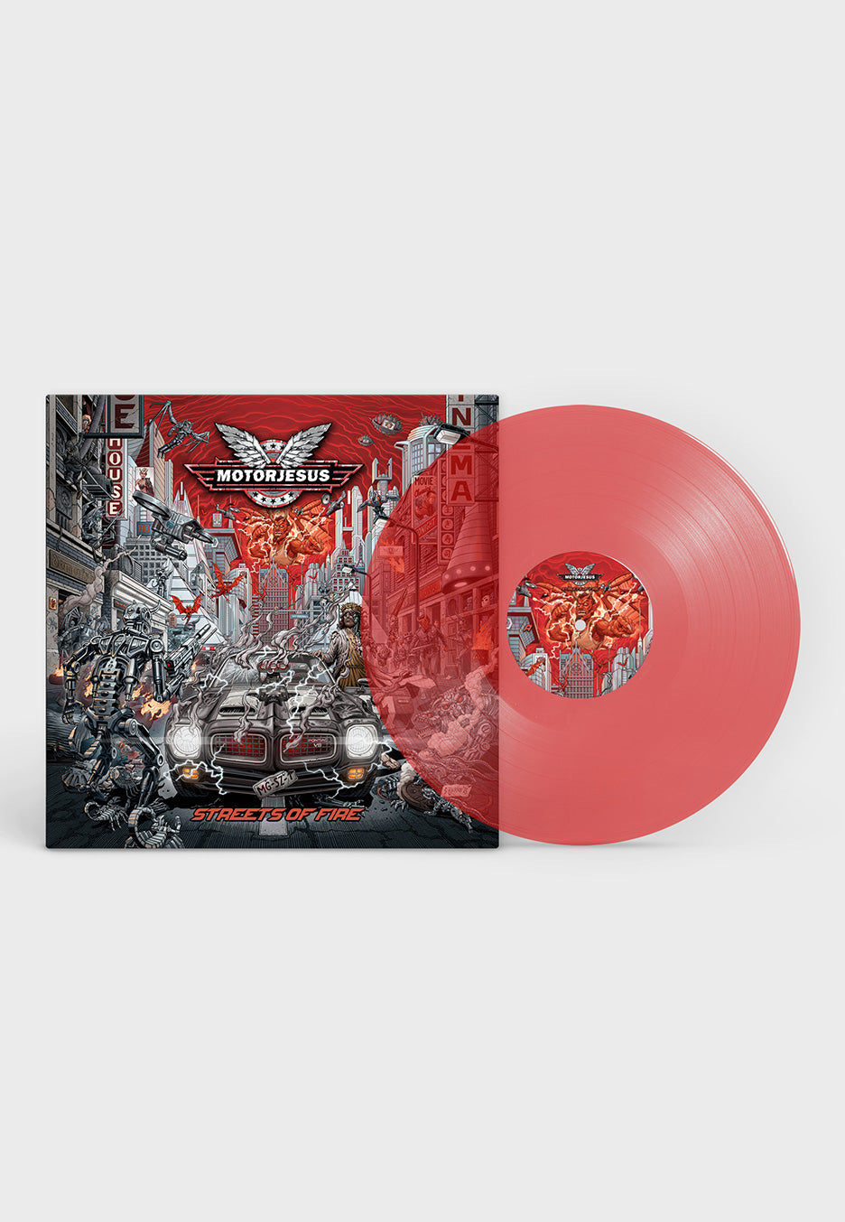 Motorjesus - Streets Of Fire Transp. Red - Colored Vinyl | Neutral-Image