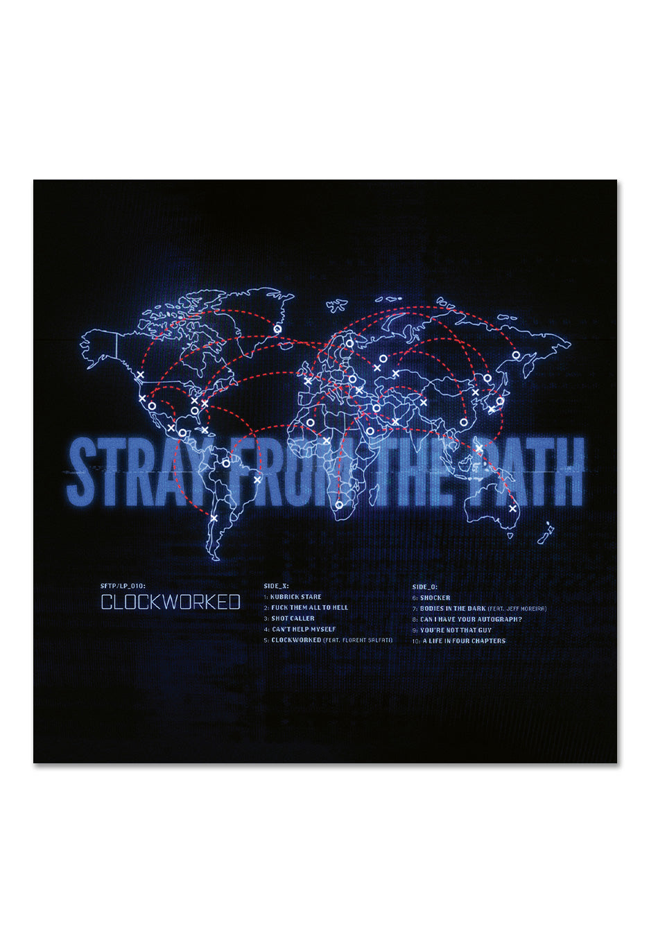 Stray From The Path - Clockworked Ltd. Red/White/Black - Splattered Vinyl | Neutral-Image