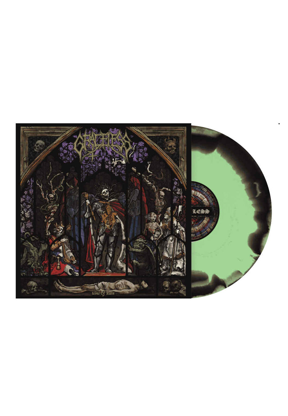 Graceless - Icons Of Ruins Ltd. Black/Green Swirl - Colored Vinyl | Neutral-Image