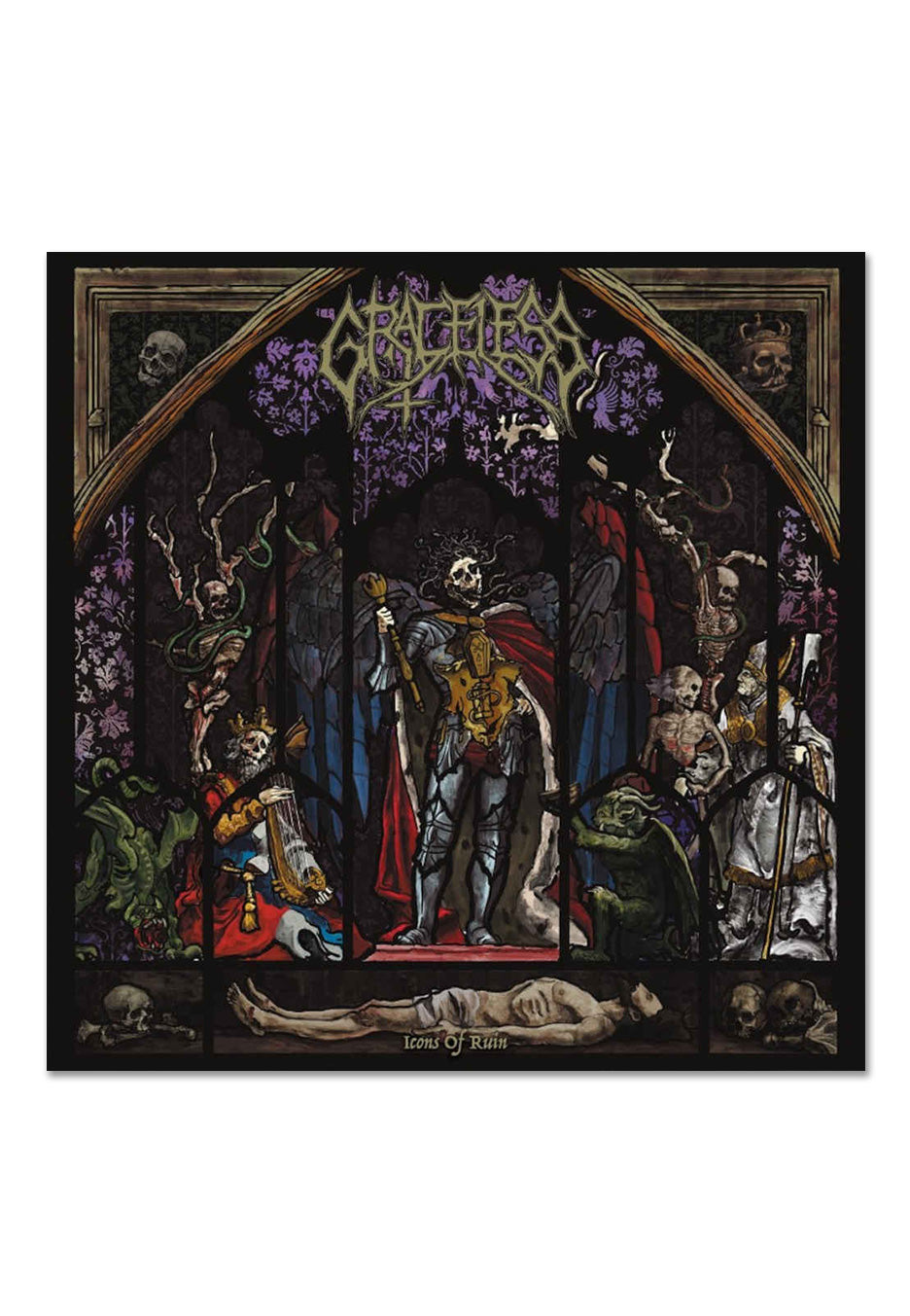 Graceless - Icons Of Ruins Ltd. Black/Green Swirl - Colored Vinyl | Neutral-Image