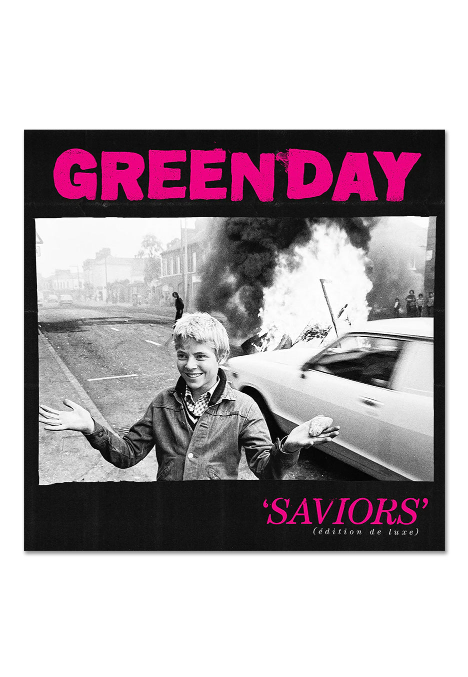 Green Day - Saviors (édition de luxe) Pink/White - Colored 2 Vinyl | Neutral-Image
