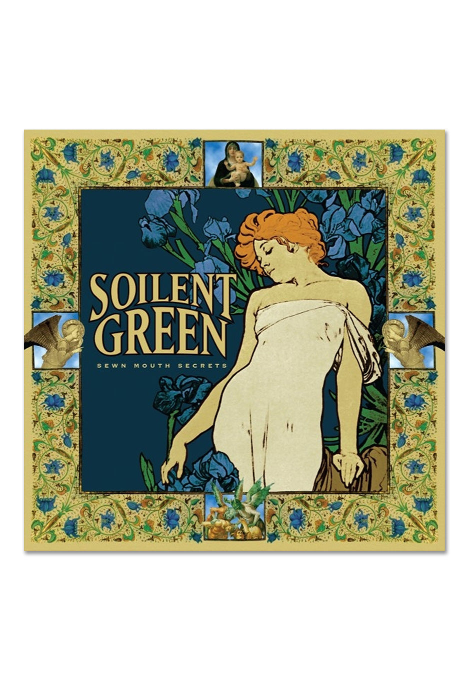 Soilent Green - Sewn Mouth Secrets Ltd. Translucent Gold w/ Blue/Green/Orange - Splattered Vinyl | Neutral-Image