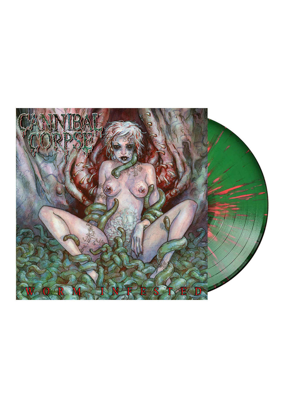 Cannibal Corpse - Worm Infested Ltd. Green/ Red - Splattered Vinyl | Neutral-Image