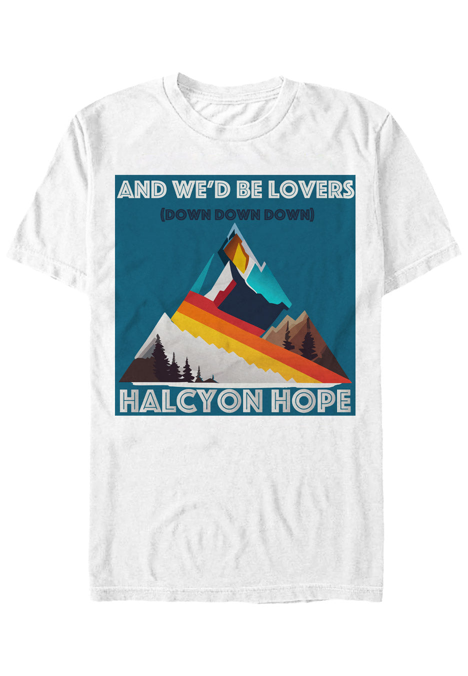 Halcyon Hope - Down Down Down White - T-Shirt | Neutral-Image