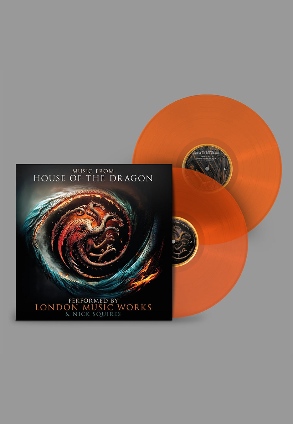 House Of The Dragon - Music From House Of The Dragon (London Music Works) Ltd. Orange Glow - Colored 2 Vinyl | Neutral-Image