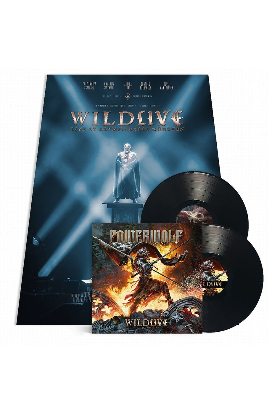 Powerwolf - Wildlive (Live At Olympiahalle) - 2 Vinyl + Poster | Neutral-Image