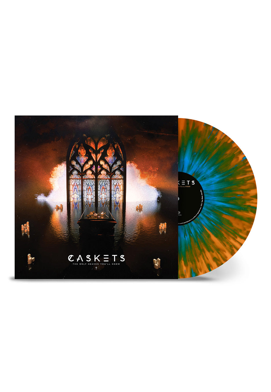 Caskets - The Only Heaven You'll Know Orange/Sky Blue - Splattered Vinyl | Neutral-Image
