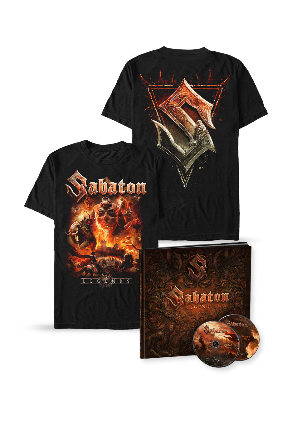 Sabaton - Legends Cover T-Shirt - 2 CD Earbook Special Pack