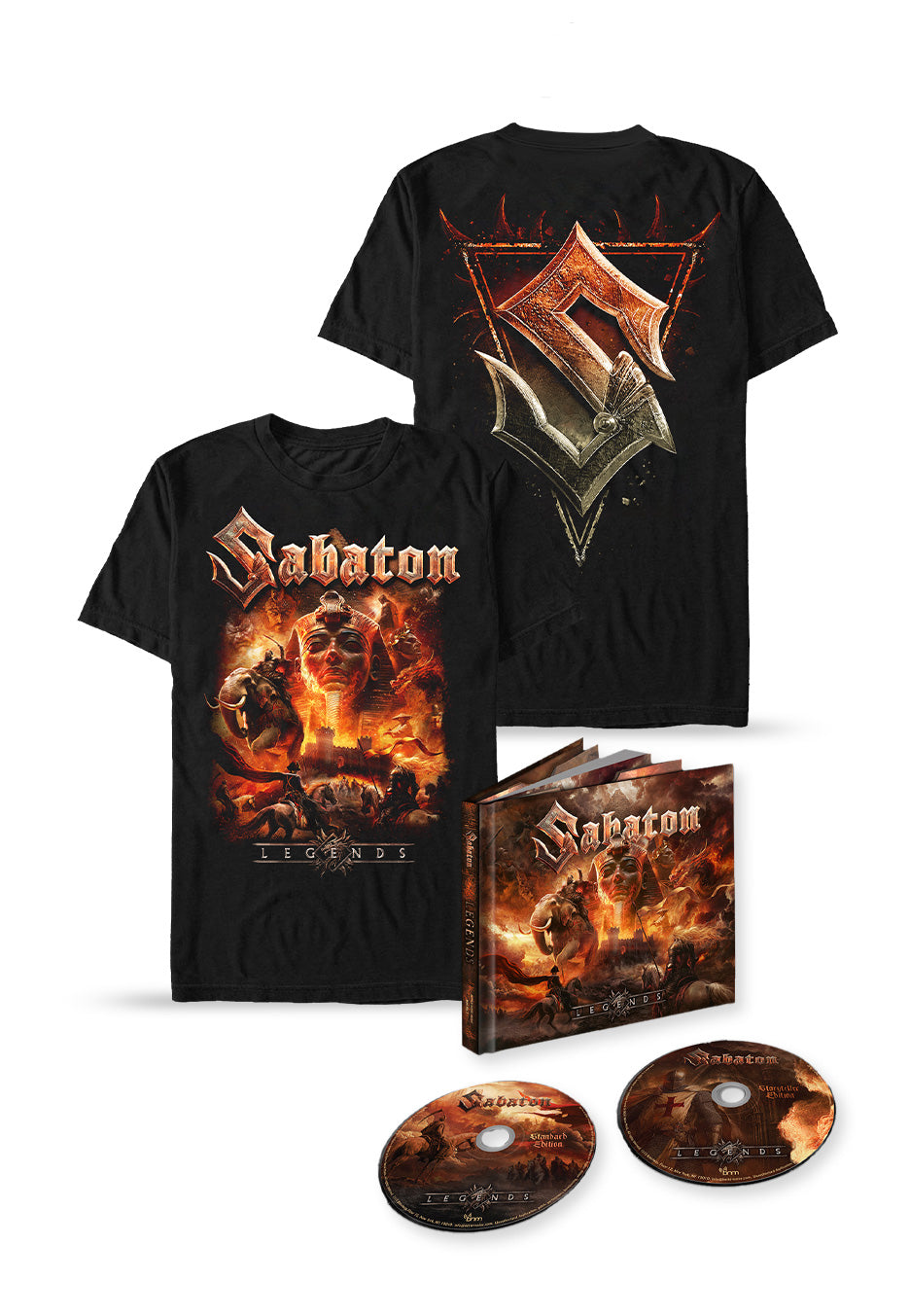 Sabaton - Legends Cover T-Shirt - Digi 2 CD Special Pack
