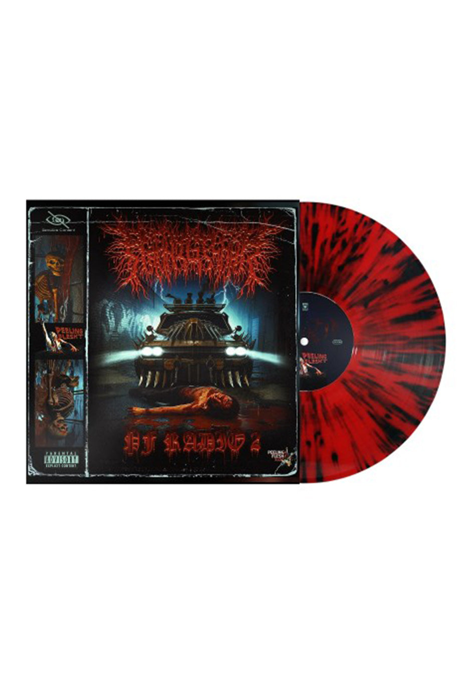 Peeling Flesh - PF Radio 2 Ltd. Red w/ Black - Splattered Vinyl | Neutral-Image