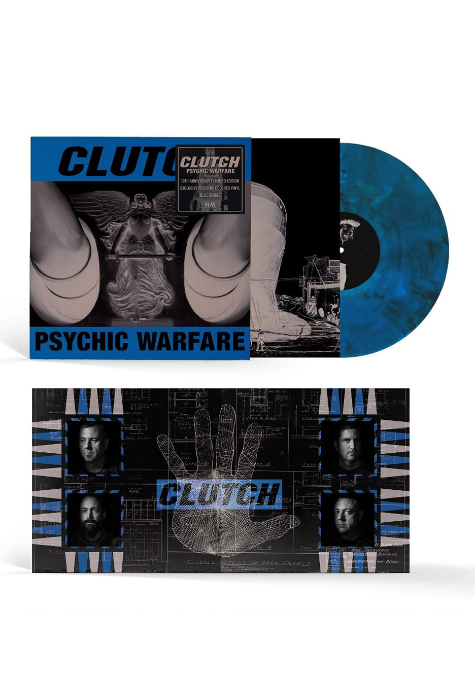 Clutch - Psychic Warfare (10th Anniversary Edition) Ltd. Blue Smoke - Colored Vinyl  | Neutral-Image