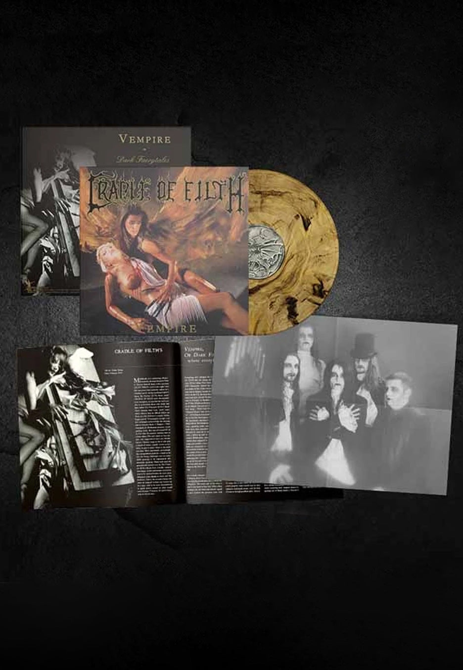 Cradle Of Filth - VEmpire, Or Dark Faerytales In Phallustein Ltd. Black/Wheat - Marbled Vinyl | Neutral-Image
