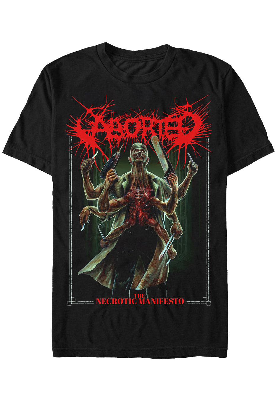 Aborted - The Necrotic Manifesto 2025 - T-Shirt | Neutral-Image