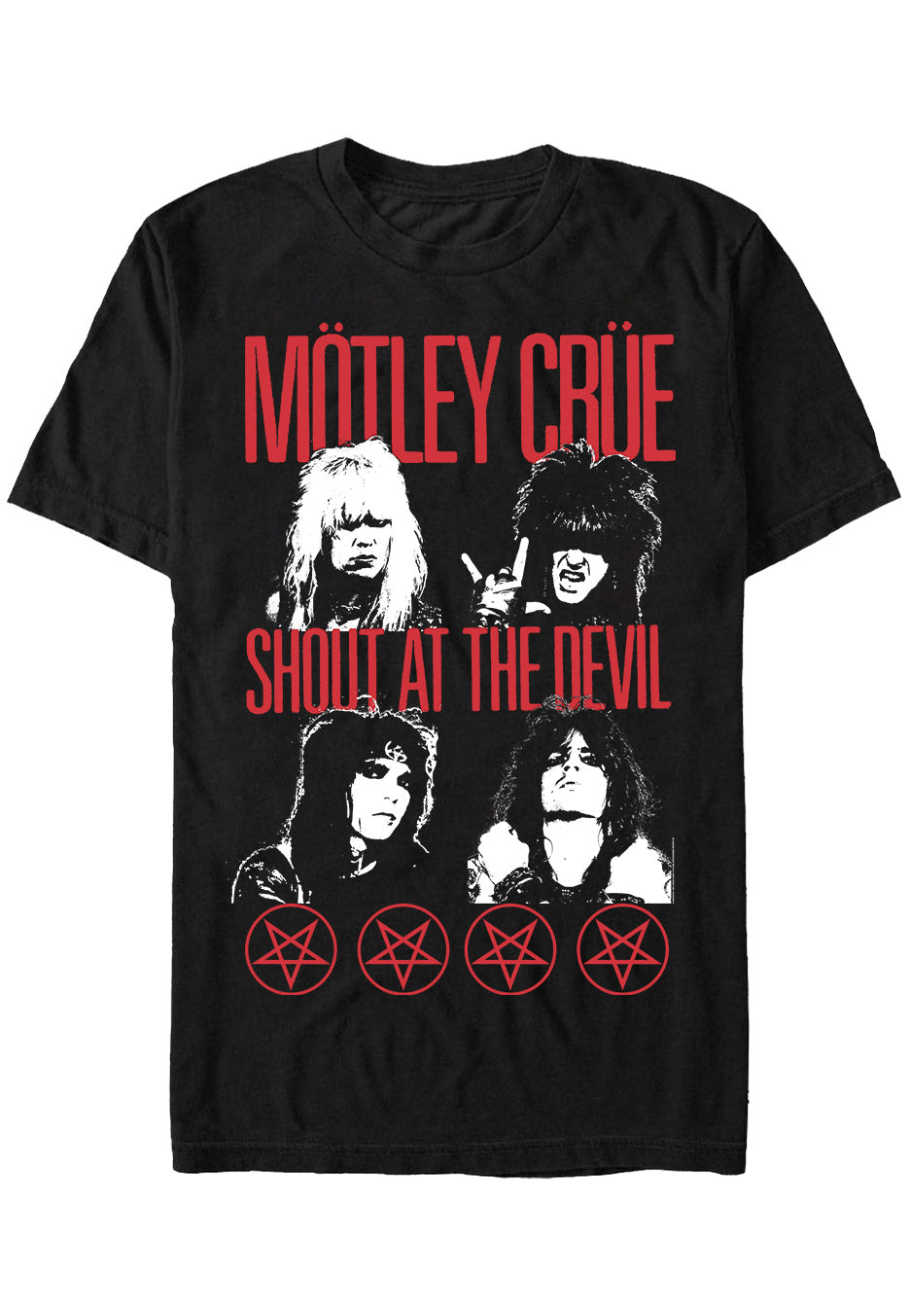 Mötley Crüe - Shout At The Devil Faces - T-Shirt | Neutral-Image