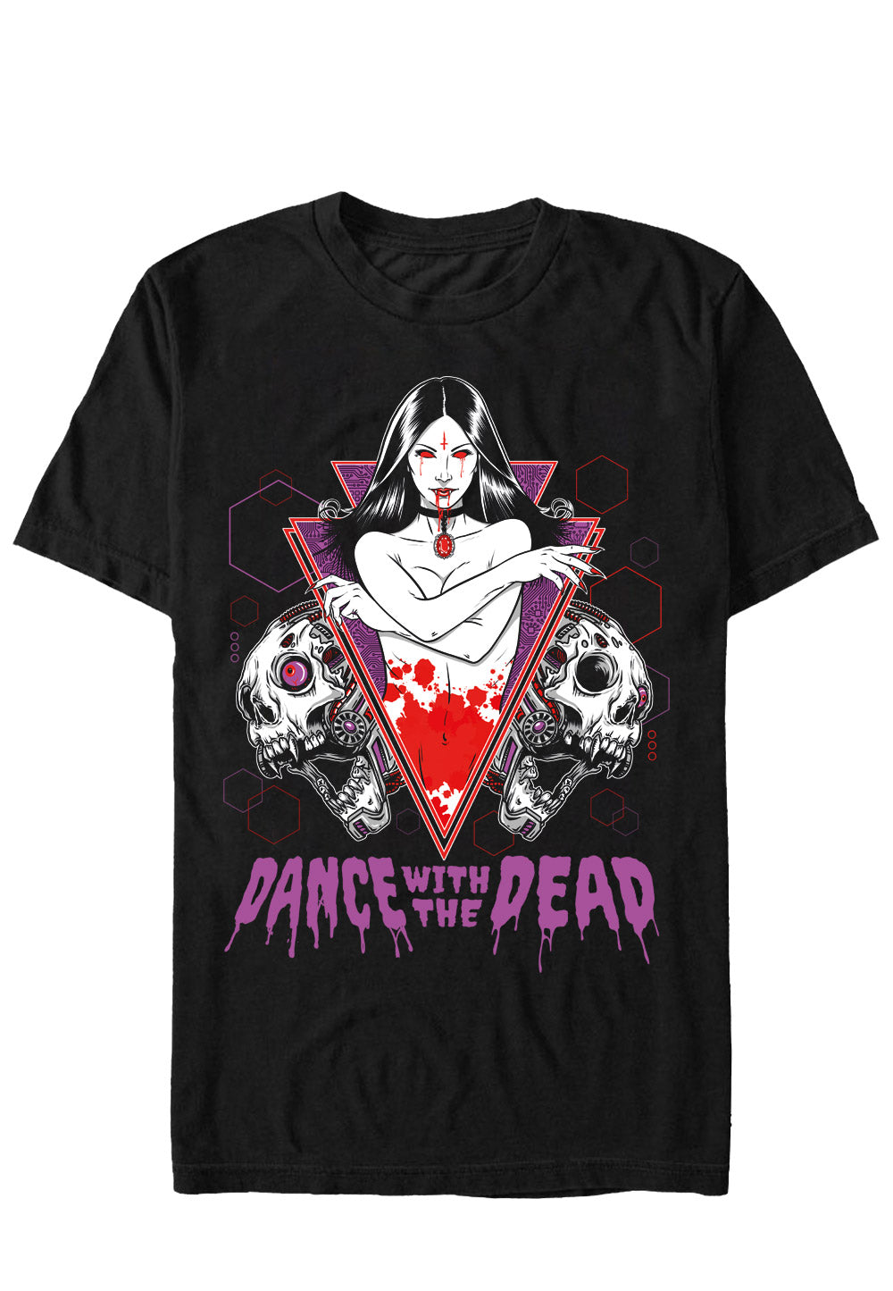 Dance With The Dead - Red Eyes - T-Shirt | Neutral-Image